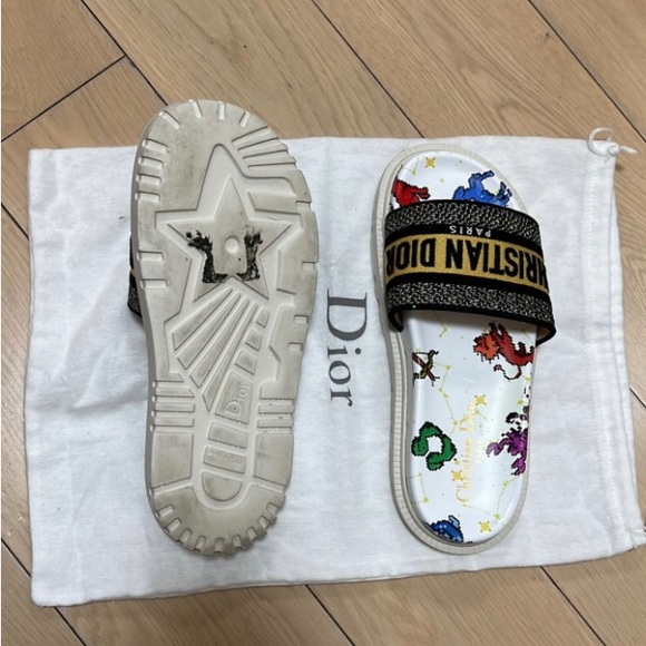 Preowned Christian Dior slides sandals size 7.5 US - Picture 2 of 4